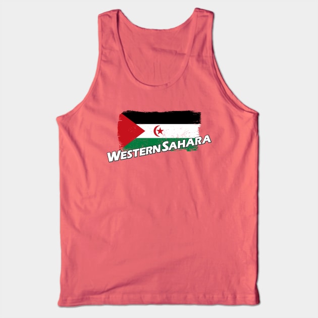 Western Sahara flag Tank Top by PVVD